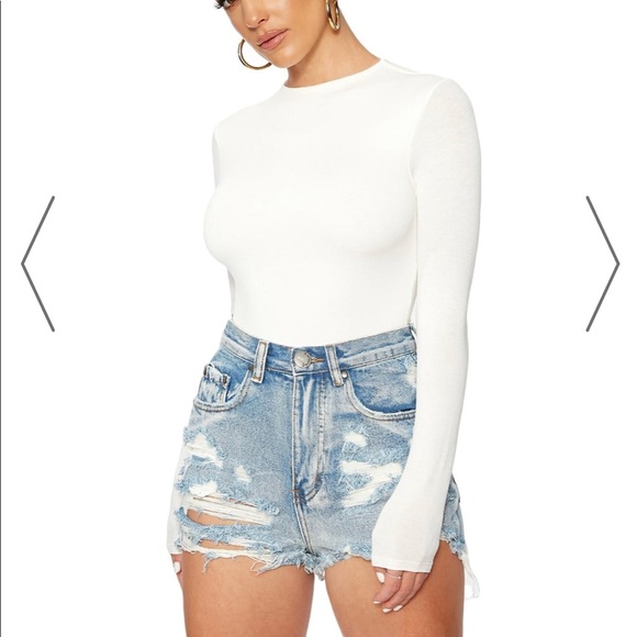 naked wardrobe Pants - NWT naked wardrobe denim shorts